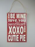 DEKOR ASMA SÜS BE MİNE LOVE YOU SWEETHEART XOXO CUTIE PIE