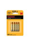 Kodak Ultra Premium Ince Pil 4 Adet 63968