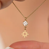 14 Ayar Altın Orion Yıldız Kolye