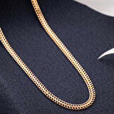 14 Ayar Altın Orta Kalın Viyana Zincir Kolye