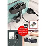 Yapışkanlı Airfryer Kablo Sabitleyici Düzenleyici Çok Amaçlı Kablo Tutucu Kablo Toparlayıcı - 1 Adet