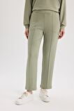 Regular Fit Esnek Belli Cepli Basic Düz Pantolon