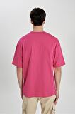DeFacto Comfort Regular Fit Rahat Kalıp Bisiklet Yaka Baskılı Kısa Kollu Tişört B8933AX24SMPN315