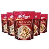 Kellogg's Granola Çikolata Parçacıklı ve Fındıklı 340 Gr x 5 Adet, %44 Yulaf, Lif Kaynağı, Kahvaltılık Gevrek
