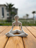 Meditasyon Pozlu Soyut Figür Heykel Modern & Minimal Dekoratif Obje