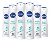 Fresh Deodorant Comfort 150 ml X 6