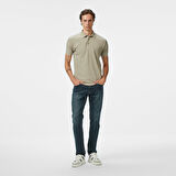 Nautica Erkek Bej Regular Fit Polo Yaka T-Shirt