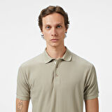 Nautica Erkek Bej Regular Fit Polo Yaka T-Shirt