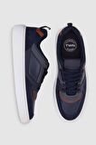 TWN Lacivert Kalın Beyaz Tabanlı Bağcıklı Sneaker Ayakkabi 3EC09ORT0380
