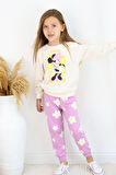 ZRA-0271-0272 Kurdelalı Minnie Mouse Baskılı Alt Üst Takım