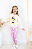 ZRA-0271-0272 Kurdelalı Minnie Mouse Baskılı Alt Üst Takım
