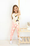 ZRA-0271-0272 Kurdelalı Minnie Mouse Baskılı Alt Üst Takım