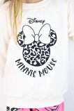 ZRA-0331-0332 Gülen Minnie Mouse Baskılı Alt Üst Takım