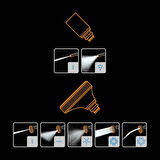 Fiskars 1065494 Ayarlanabilir Sulama Tabancası + Çok İşlevli Nozul