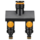 Fiskars 1070577 İkiz Musluk Bağlantı Aparatı (21mm/26,5mm/33,3mm)