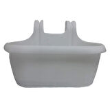  Nergiz  Askılı Balkon Saksısı Plastik Renkli Balkon Saksısı 40 cm