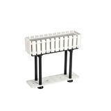Akasya Çit Balkon Saksı 80 cm Ayaklı Saksılık 15 Litre