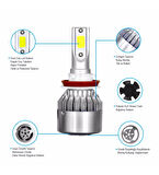 Opel Astra G Uzun Far Led Xenon Şimşek Etkili 1998-2004 Arası