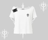 Cat Mom Yazılı Minimal Kedi Arka Baskılı Kayık Yaka Tshirt