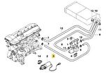 BMW E39 M52 VE S62 MOTOR KALORİFER HORTUMU 64218391003