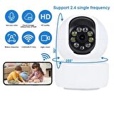 Ev Gözetleme Kamerası, Gece Görüş Zarif Renk 1080P HD Wifi Kamera Ev İçin İki Yönlü Ses