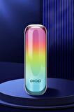Okop Bluetooth Hoparlör RGB ışıklı taşınabilir mini ses bombası radyo özellikli KP-558