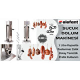 Ml-S7 Paslanmaz Sosis Doldurucu / Sucuk Yapma Makinesi 7kg