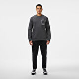Nautica Erkek Gri Classic Fit Sweatshirt