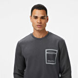 Nautica Erkek Gri Classic Fit Sweatshirt