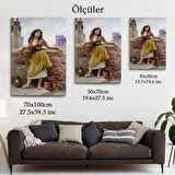 The Watercarrier Eugene de Blaas Su Taşıyan Kız Tablosu-6435