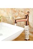 Banyo Çanak Lavabo Bataryası Rose Renk Seramikli Model 5 Yıl Garantili Ithal