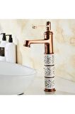 Banyo Çanak Lavabo Bataryası Rose Renk Seramikli Model 5 Yıl Garantili Ithal
