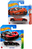 Hot Wheels 2 Araç Bugatti Set - Bugatti Bolide & ´16 Bugatti Chiron (1/64)