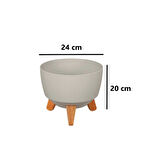 Omnipazar ELF-495 Dekoratif Ayaklı Nostalji Saksı 5 lt 