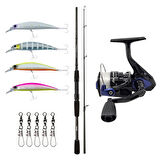 YekOutdoor Spin Olta Seti Okuma Wave Power 8'0 2.44 cm 15-40 gr 2 Parça Spin Kamışı&Okuma Fin Chaser X FNX-40BL Blue 1BB Olta Makinesi