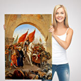 Fatih Sultan Mehmet Istanbul'a Girişi Tablosu - Fausto Zonaro -6439