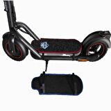 Elektrikli Scooter Aksesuar Koruyucu Paspas Özel Gri Kurt  Nakış Armalı Navee n65 İçin Kırmızı Kenar