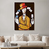 Kumarbaz Adam Dekoratif Duvar Tablosu-6443