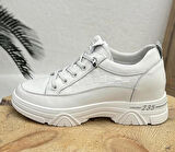 GUJA 24Y314 GİZLİ TOPUK DERİ KADIN SNEAKER AYAKKABI