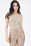 Astarli Croptop   Askili Bustiyer_Bus32491 Bej