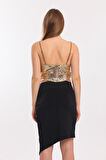Astarli Croptop   Askili Bustiyer_Bus32491 Gold