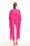 Şifon Plaj Kimono | ELB33597 Fuşya