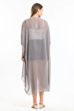 Şifon Plaj Kimono | ELB33597 Grı