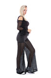 SENSE Bacakları Komple Dantel Pantolon | Pnt31423 Siyah