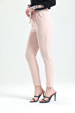Beli Lastikli Cepli Bağuclu Scuba Krep Pantolon | Pnt33885 Pudra