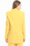 İçi Astarlı  Hürrem Kumaş Oversize Blazer Ceket | Ckt34236 Sarı