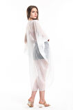 Şifon Plaj Kimono | ELB33597 EKRU KIRİNKIL