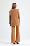 İçi Astarlı  Hürrem Kumaş Oversize Blazer Ceket | Ckt34236 Camel