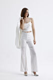 Abiye Payet Bluz | BUST35066 Beyaz