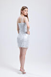 Payet Abiye Elbise | ELB35119 Silver